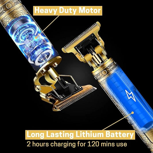 NOVAFace, Head and Body - All-in-one Trimmer for Men Self Sharpening Stainless Steel Blades, No Oil Needed, 60 Mins Run Time